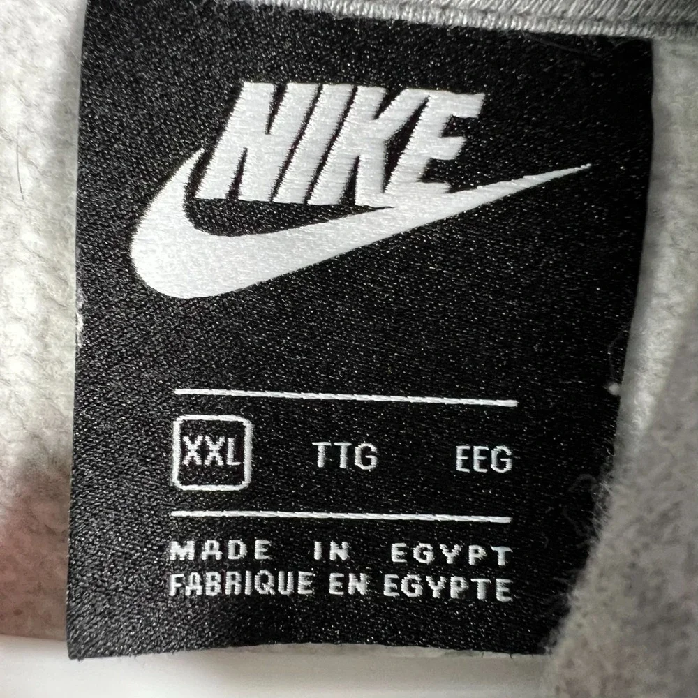 Nike‎ Hoodie Sweatshirt Mens 2XL XXL Gray Geometric Long Sleeve Casual Active
